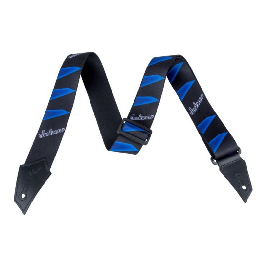 Jackson 2994323001® Strap with Headstock Pattern, Black and Blue 