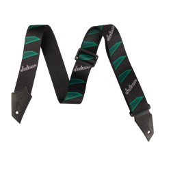Jackson 2994323002® Strap with Headstock Pattern, Black and Green 