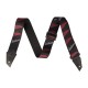 Jackson 2994323004® Strap with Headstock Pattern, Black/Red 