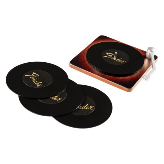 Fender™ 9106107001 Turntable Coaster Set - Sunburst 