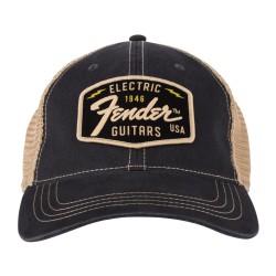Fender 9122421203 Transition Logo Patch Hat - Black/Stone