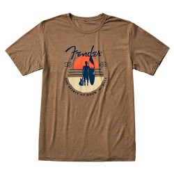 Fender Sunset Spirit T-Shirt, Small, Olive 9123013081