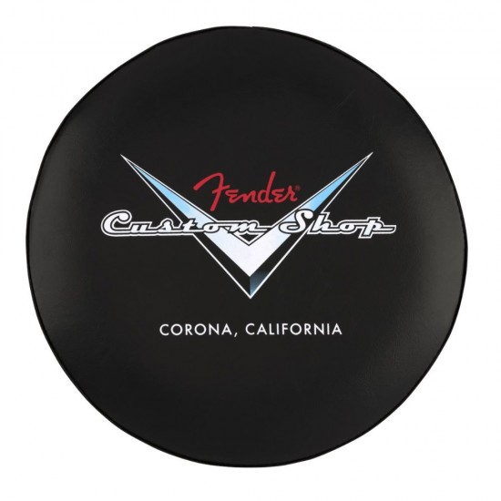 Fender 9192022006 Custom Shop Chevron Logo 30" Barstool - Black Fender 9192022006 Custom Shop Chevron Logo 30" Barstool - Black