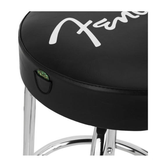 Fender 9192022013 Spaghetti Logo Pick Pouch 30" Barstool - Black Chrome Fender 9192022013 Spaghetti Logo Pick Pouch 30" Barstool - Black Chrome