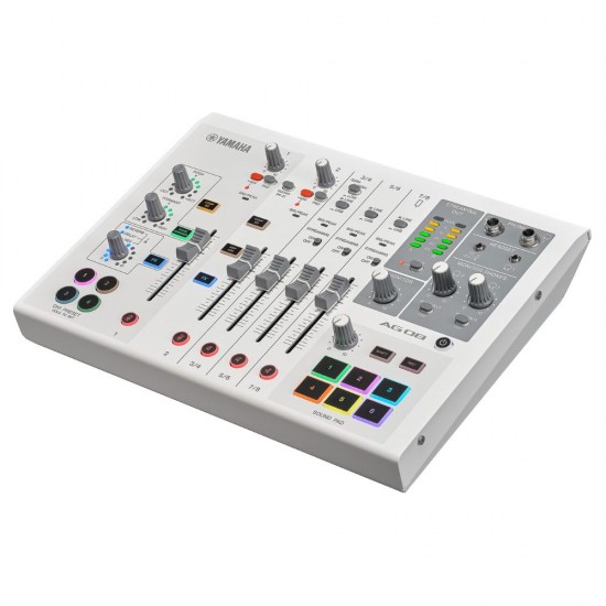Yamaha AG08 8-channel Mixer USB Interface - White Yamaha AG08 8-channel Mixer USB Interface - White