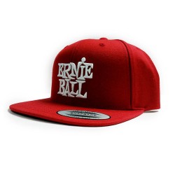 Ernie Ball Red With White Stacked Ernie Ball Logo Hat - P04155