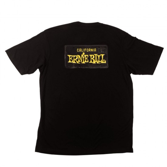 Ernie Ball CA License Plate T-Shirt - P04876 Ernie Ball CA License Plate T-Shirt - P04876
