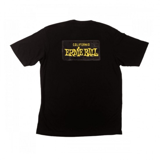 Ernie Ball CA License Plate T-Shirt - P04878 Ernie Ball CA License Plate T-Shirt - P04878