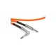 Ernie Ball P06079 10' Braided Straight / Angle Instrument Cable - Neon Orange Ernie Ball P06079 10' Braided Straight / Angle Instrument Cable - Neon Orange