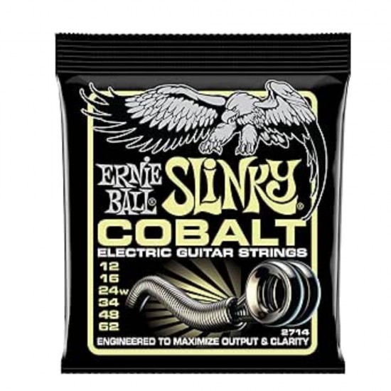 Ernie Ball P02714 Mammoth Slinky Cobalt Electric Guitar Strings 12-62 Gauge Ernie Ball P02714 Mammoth Slinky Cobalt Electric Guitar Strings 12-62 Gauge