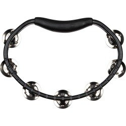 Meinl HTBK Molded ABS Hand Tambourine- Black 