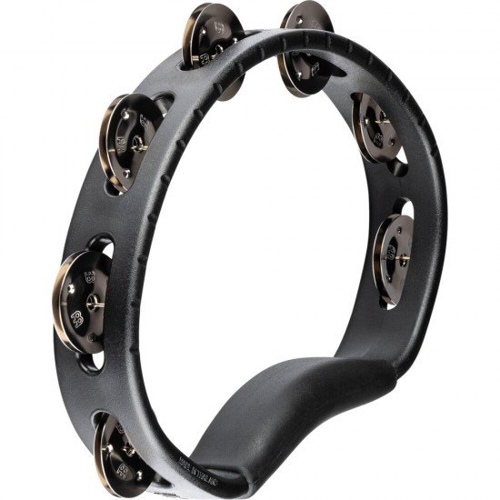 Meinl HTBK Molded ABS Hand Tambourine- Black 