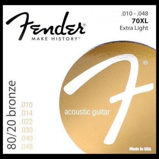 Fender 80/20 Bronze Acoustic Strings Fender 80/20 Bronze Acoustic Strings