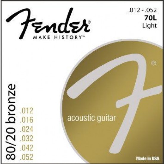 Fender 80/20 Bronze Acoustic Strings Fender 80/20 Bronze Acoustic Strings
