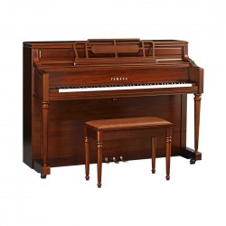 Yamaha M2 SDW Upright Piano- Satin Dark Walnut With Piano Bench