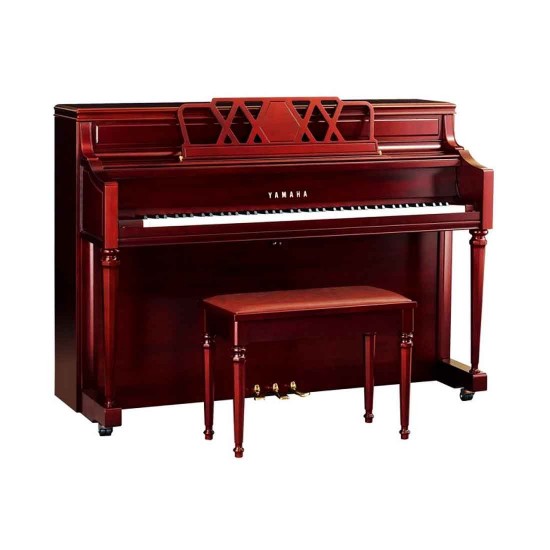 Yamaha M2 SM Upright Piano- Satin Mahogany  with Free Piano Bench