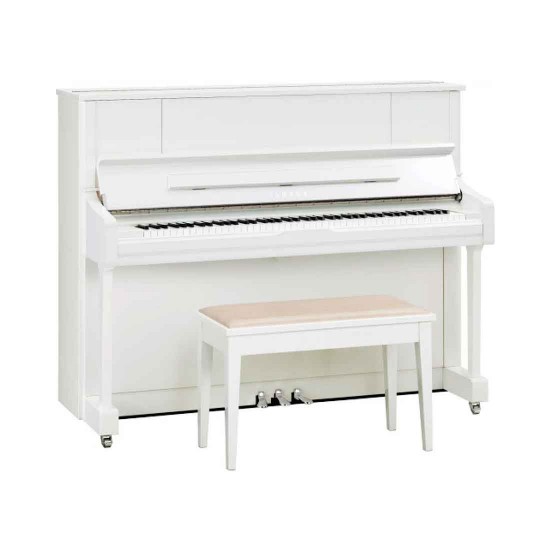 Yamaha U1J PWH Upright Piano Polished White