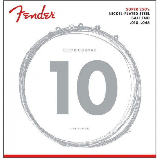 Fender Super 250R Nickle-Plated Steel Electric Guitar Strings - Ball End
