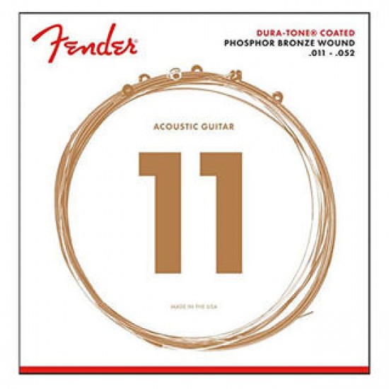 Fender 860Cl Phosphor Bronze Coated Strings 11-52