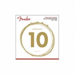 Fender 0730880002- 80/20 Dura-Tone Coated ACOUSTIC GUITAR STRINGS Gauge 10-48