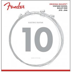 Fender 3150XL Extra Light Original Bullets Pure Nickel Electric Guitar Strings, Bullet-end