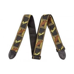 Fender Black Yellow Brown Mono Strap- 0990681000 
