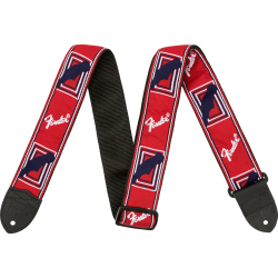 Fender - Monogrammed Guitar Strap red/blue /white Fender LOGO - 0990682000