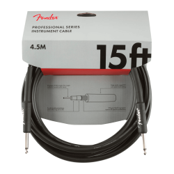 FENDER - PROFESSIONAL  15ft INSTRUMENT CABLE Black- 0990820021