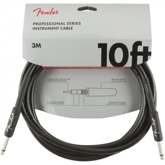 FENDER PROFESSIONAL SERIES 10ft INSTRUMENT CABLE - 0990820024 