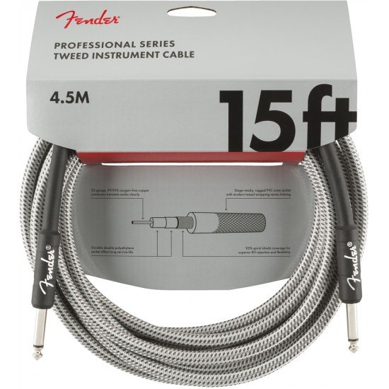FENDER PROFESSIONAL SERIES INSTRUMENT CABLE, TWEED 0990820066