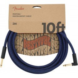 FENDER ANGLED FESTIVAL INSTRUMENT CABLE, BLUE 0990910073
