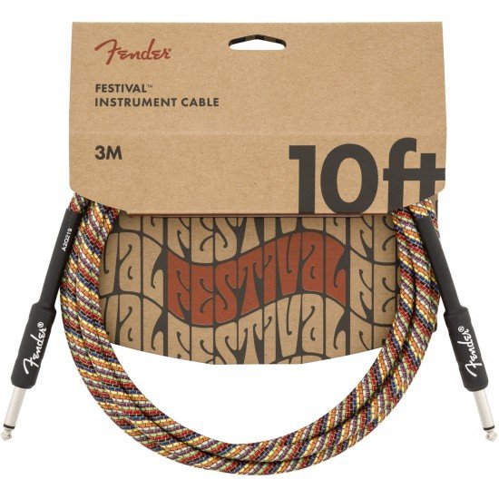 FENDER FESTIVAL INSTRUMENT CABLE, RAINBOW 0990910299 FENDER FESTIVAL INSTRUMENT CABLE, RAINBOW 0990910299