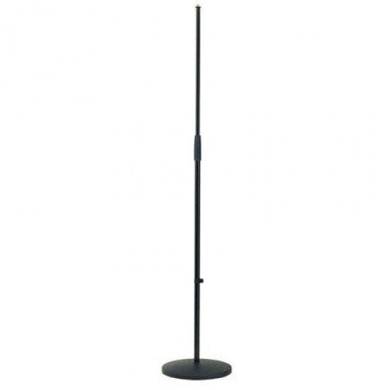 K&M 26000-300-55 Microphone Stand, Cast Iron Round Base Black