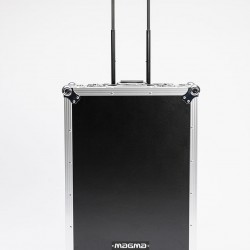 Magma Scratch Suitcase - Black and silver