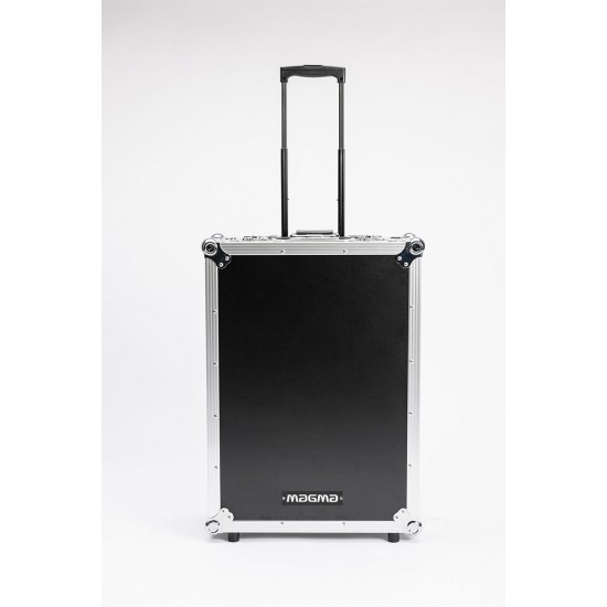 Magma Scratch Suitcase - Black and silver