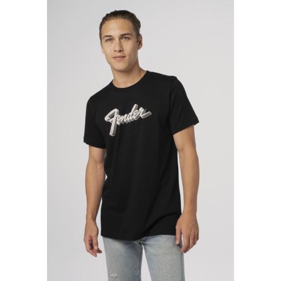 Fender 3D Logo T-Shirt, Large, Black
