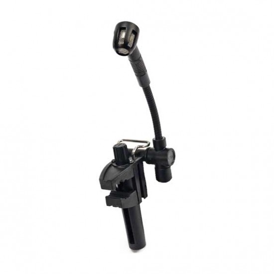 AKG C518M Professional miniature clamp-on condenser microphone with mini XLR to standard XLR cable