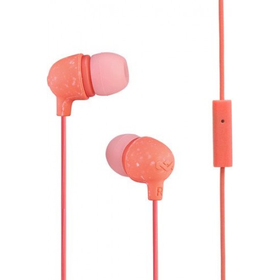 House Of Marley Little Bird Wired In Earphones, Peach - EM-JE061-PH House Of Marley Little Bird Wired In Earphones, Peach - EM-JE061-PH