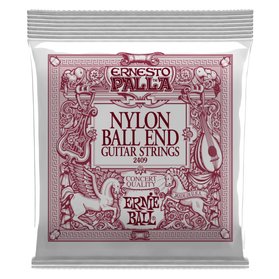 Ernie Ball Ernesto Palla Black & Gold Ball-End Nylon Classical Guitar Strings - Medium Tension