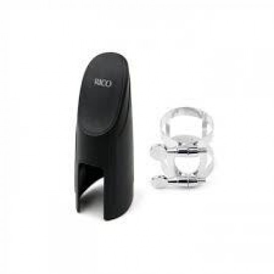 Rico Ligature And Cap For Alto Saxophone - Nickel Plated Rico Ligature And Cap For Alto Saxophone - Nickel Plated
