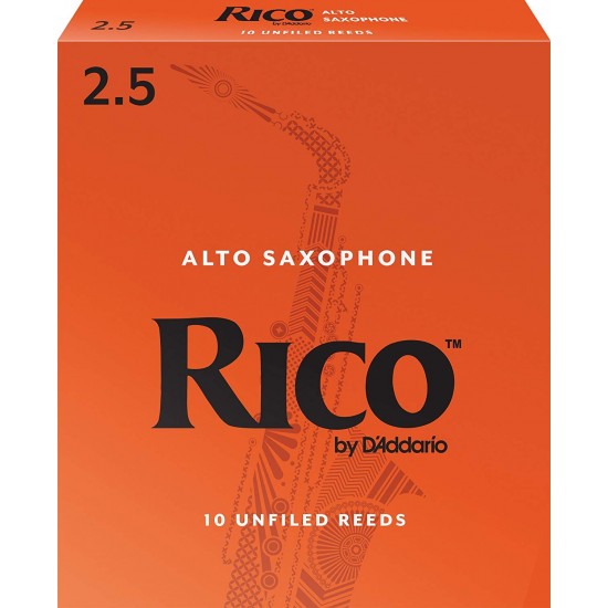Rico Alto Saxophone Reeds - 2.5 (Box Of 10) Rico Alto Saxophone Reeds - 2.5 (Box Of 10)