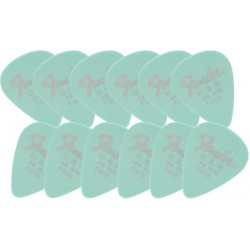 Fender 1987351700 Dura-Tone Delrin Pick 351-Shape, 12-Pack