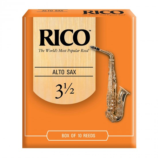 Rico Alto Saxophone Reeds - 3.5 (Box Of 10)