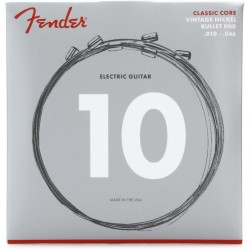 Fender 3155R Classic Core Vintage Nickel Bullet End Electric Guitar Strings - .010-.046 Regular