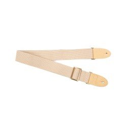 HARMONY COTTON GUITAR STRAP,CREAM- HMN02500