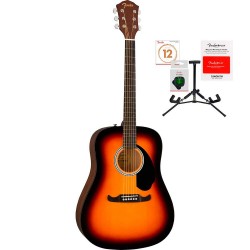 Fender FA 125 Sunburst  0971110732 Dreadnought Acoustic Guitar Package