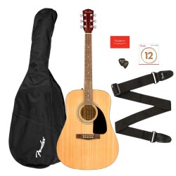 Fender 0971210721 FA115 Dreadnought Acoustic Guitar Pack - Natural
