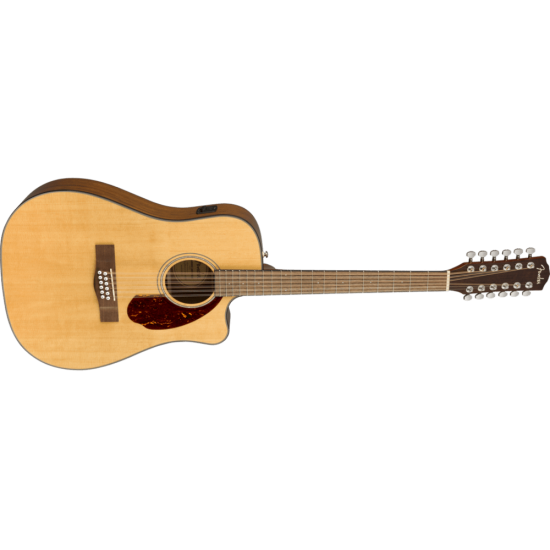 Fender 0970293321 CD-140SCE 12 Strings Dreadnought Cutaway Acoustic Guitar with Case - Natural      