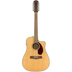 Fender 0970293321 CD-140SCE 12 Strings Dreadnought Cutaway Acoustic Guitar with Case - Natural      