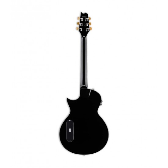 ESP LTD TL-6 Thinline Acoustic Guitar, Black Finish